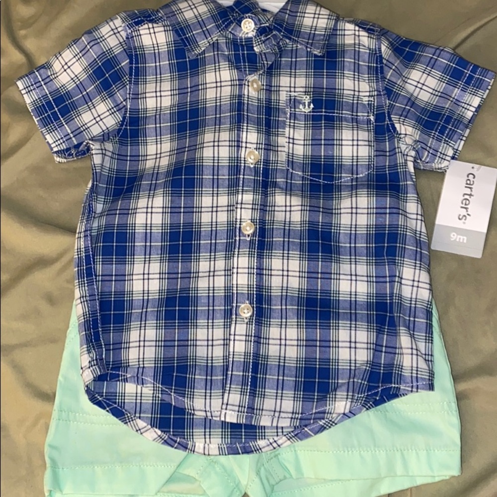 Carter’s Shirt and Short Outfit Sz 9m